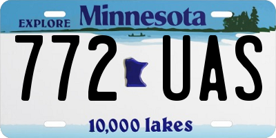 MN license plate 772UAS