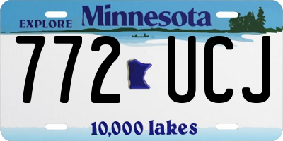 MN license plate 772UCJ