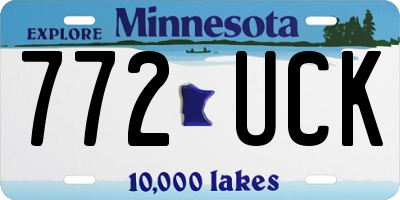 MN license plate 772UCK