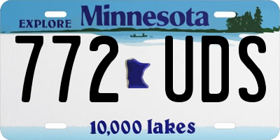 MN license plate 772UDS