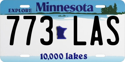 MN license plate 773LAS