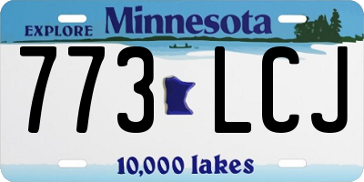 MN license plate 773LCJ