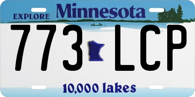 MN license plate 773LCP