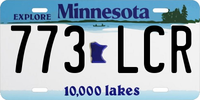 MN license plate 773LCR