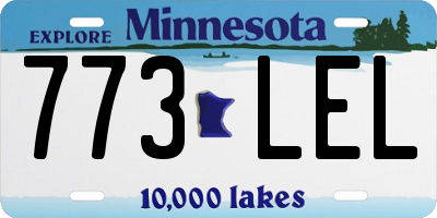 MN license plate 773LEL