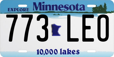 MN license plate 773LEO