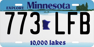 MN license plate 773LFB
