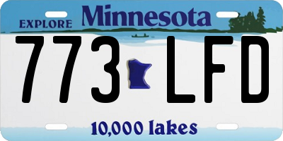 MN license plate 773LFD