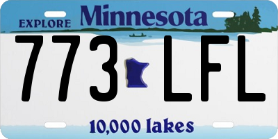 MN license plate 773LFL