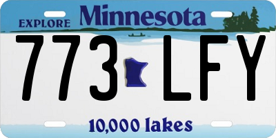 MN license plate 773LFY