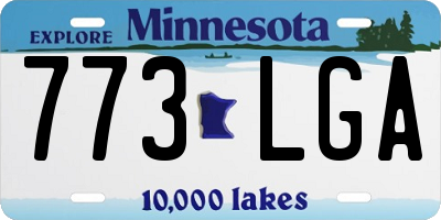 MN license plate 773LGA