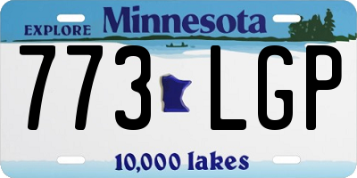 MN license plate 773LGP