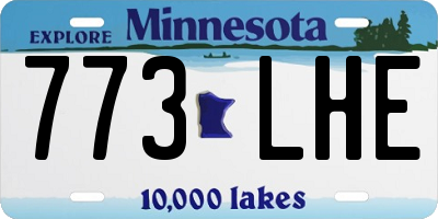 MN license plate 773LHE