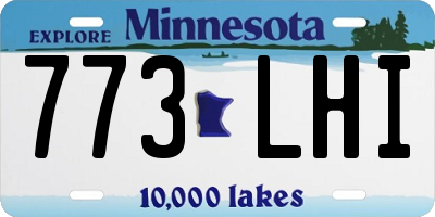 MN license plate 773LHI