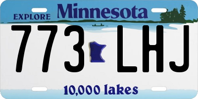 MN license plate 773LHJ