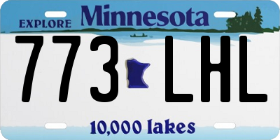 MN license plate 773LHL