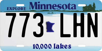 MN license plate 773LHN