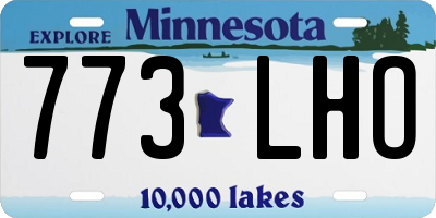 MN license plate 773LHO