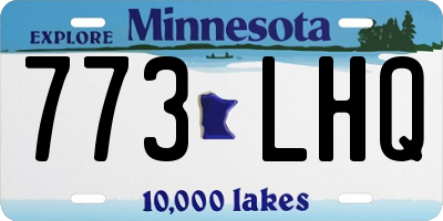 MN license plate 773LHQ