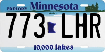 MN license plate 773LHR