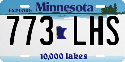 MN license plate 773LHS