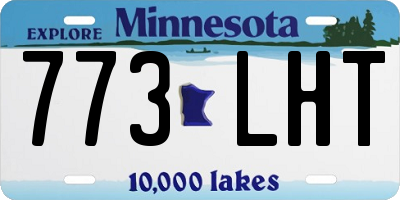 MN license plate 773LHT