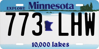 MN license plate 773LHW