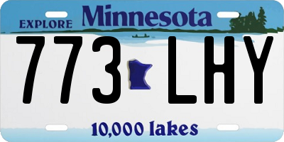 MN license plate 773LHY