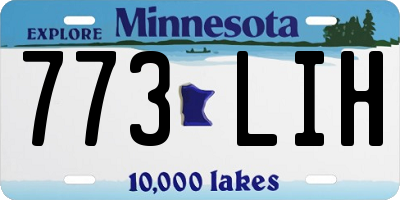 MN license plate 773LIH