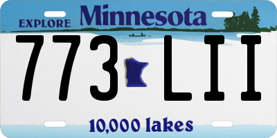 MN license plate 773LII