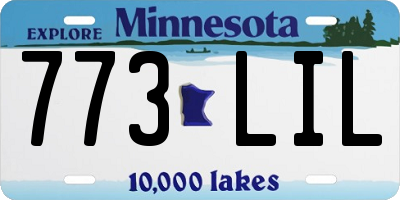 MN license plate 773LIL