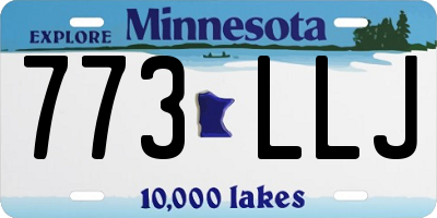 MN license plate 773LLJ