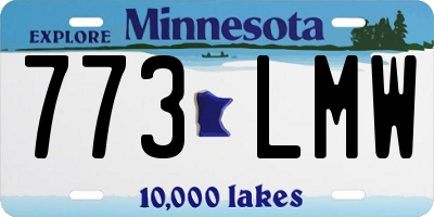 MN license plate 773LMW