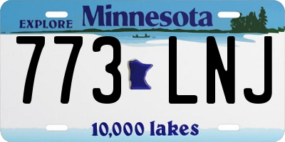 MN license plate 773LNJ