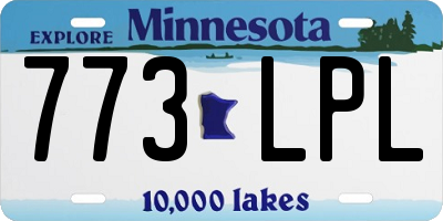MN license plate 773LPL