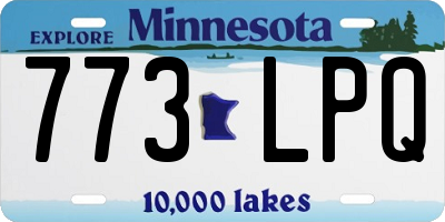 MN license plate 773LPQ
