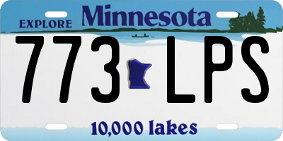 MN license plate 773LPS