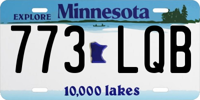 MN license plate 773LQB