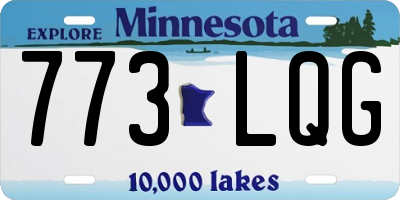 MN license plate 773LQG