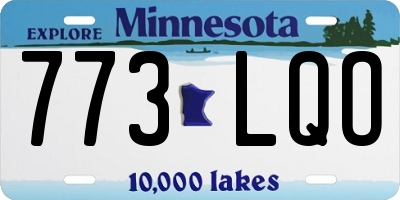 MN license plate 773LQO