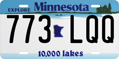 MN license plate 773LQQ