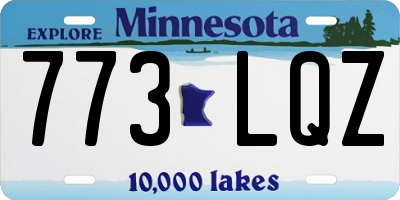 MN license plate 773LQZ