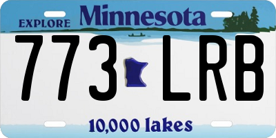 MN license plate 773LRB