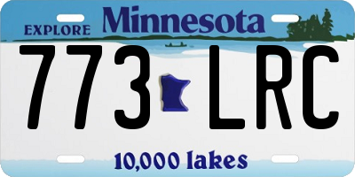 MN license plate 773LRC