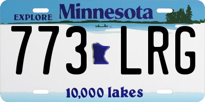 MN license plate 773LRG