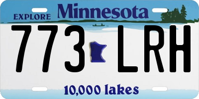 MN license plate 773LRH