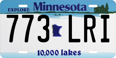 MN license plate 773LRI