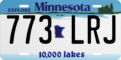MN license plate 773LRJ