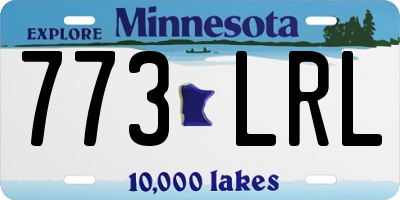 MN license plate 773LRL