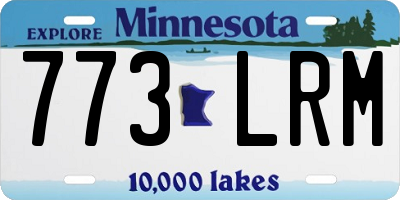 MN license plate 773LRM